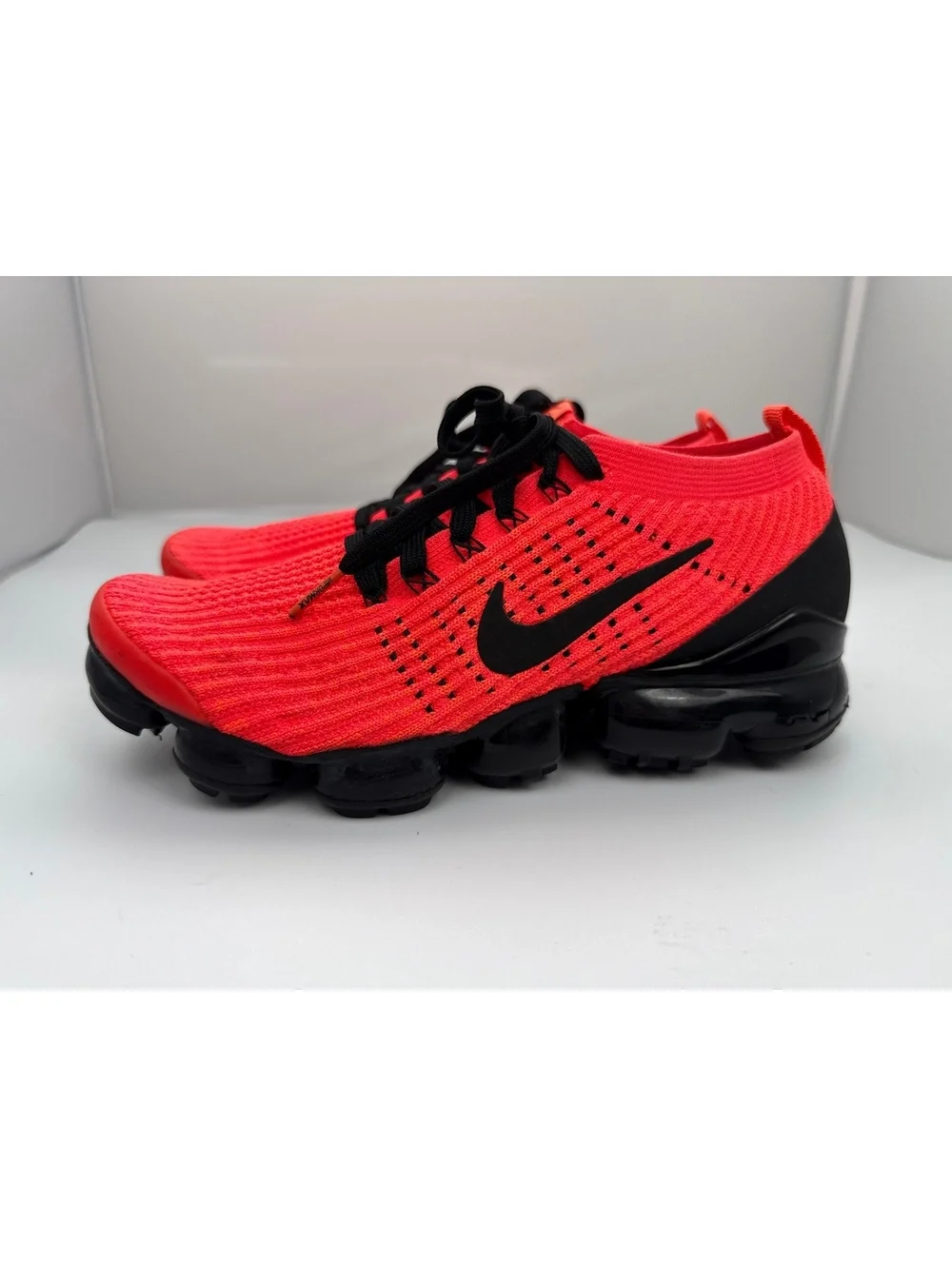 Nike Air VaporMax 3.0 Flyknit Flash Crimson Red Black AJ6900-608 Men's 7.5